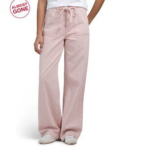 LE JEAN Dusty Pink Made In Usa Rory Relaxed High Rise Jeans